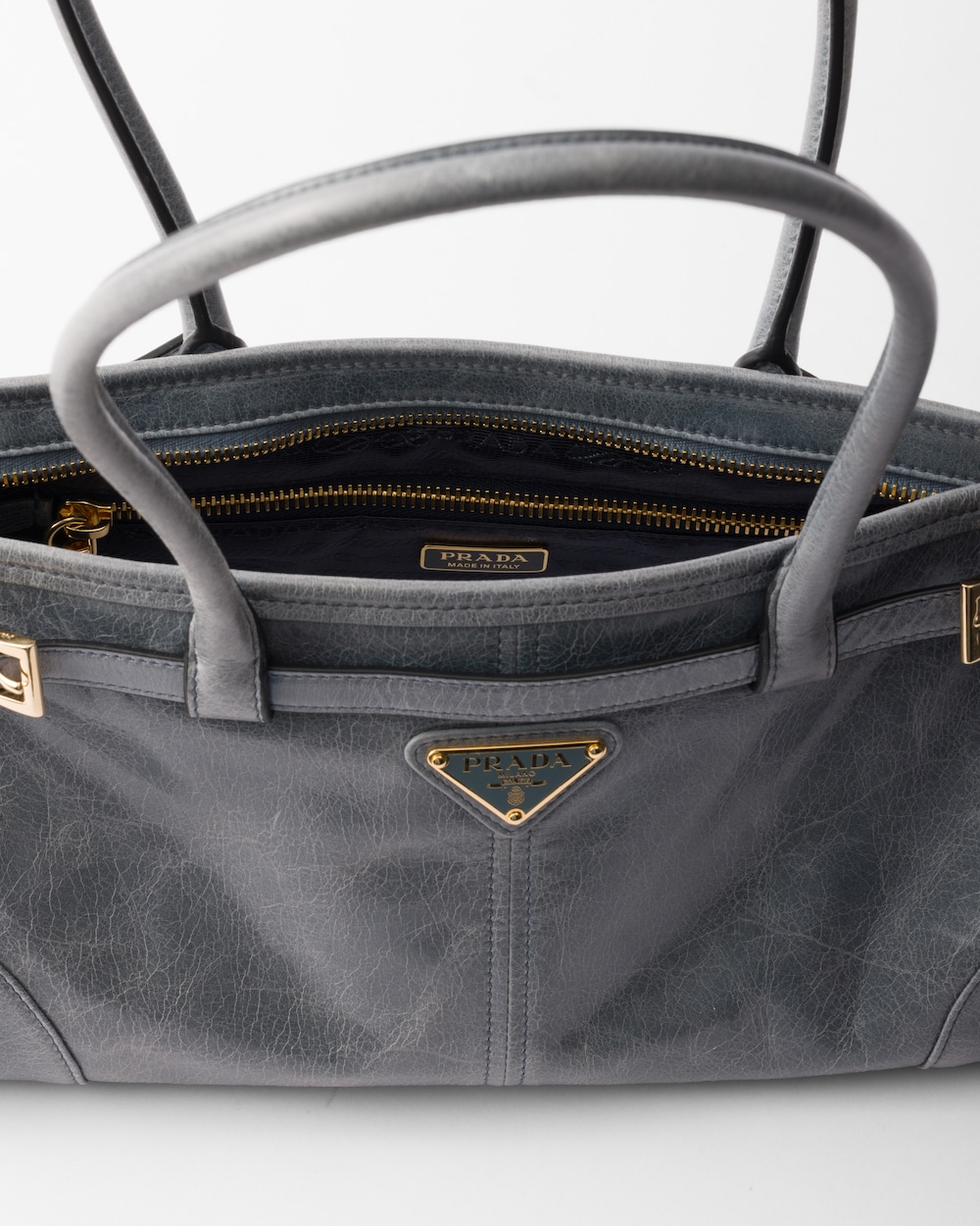 Prada Bonnie Medium Leather Handbag - Image 3